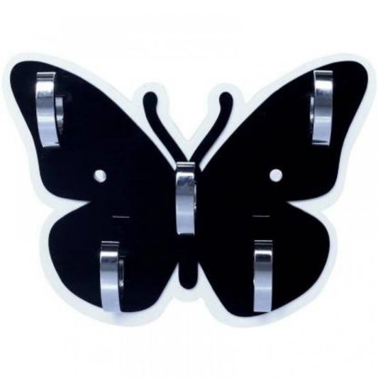 Trendy Butterfly Hook Key Holder with 5 Hanging Key Hook