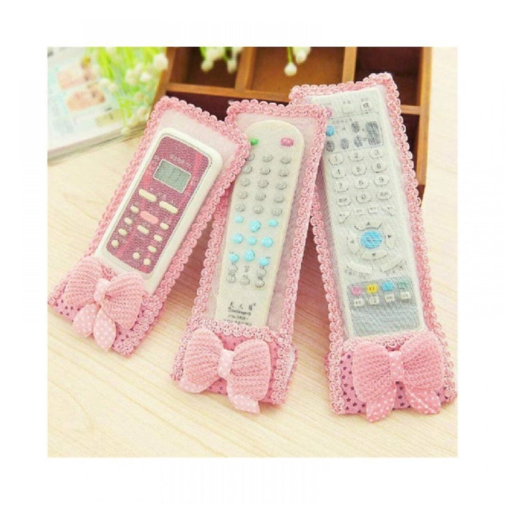 Alluring Pack Of 2 Remote Control Dustproof Cover Case Set of 3 PCs