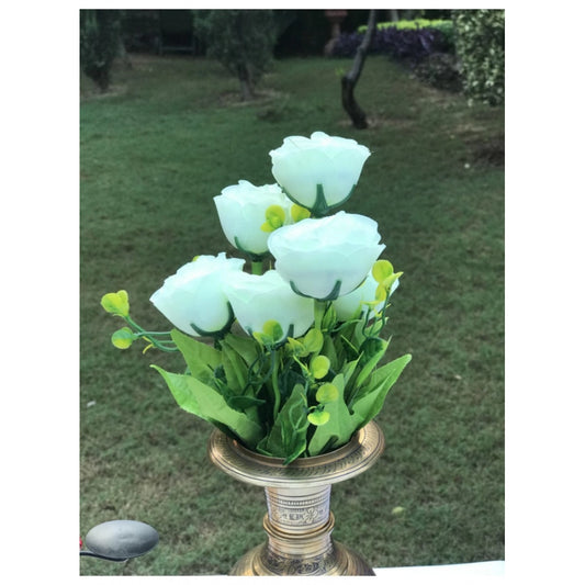 Classy Artificial Flowers Bunch Bouquet Of 6 Garden Roses For Home Decoration