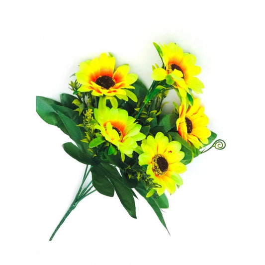 Classy Artificial Flowers Bunch Bouquet Of 5 Sunflowers For Home Decoration