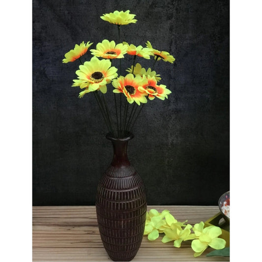 Classy Artificial Flowers Bunch Bouquet Of 12 Sunflowers For Home Decoration