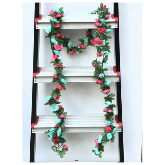 Trendy Artificial Rose Vine Flowers Plants Artificial Flower Creeper Hanging Rose For Home Decoration