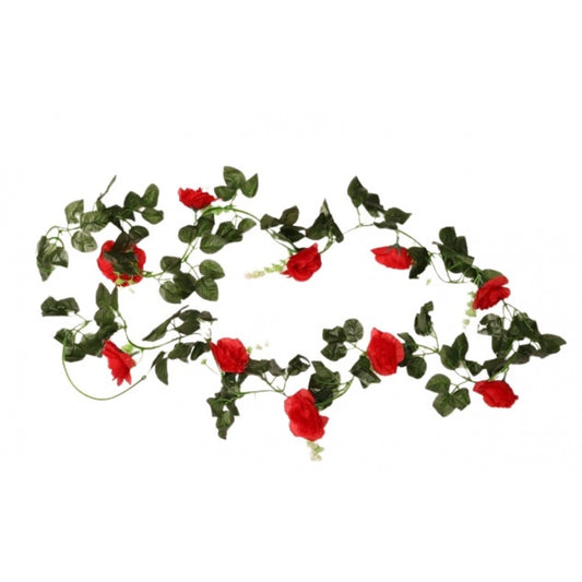 Wonderful Artificial Red White Filler Rose Vines Flowers Plants Artificial Flower Creeper Hanging Rose For Home Decoration