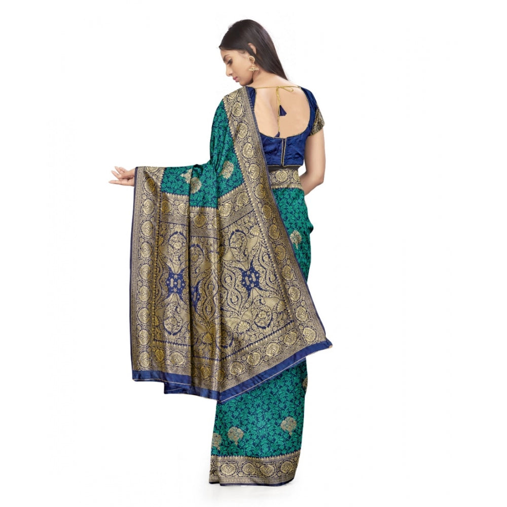 Alluring Banarasi Silk Saree With Blouse piece