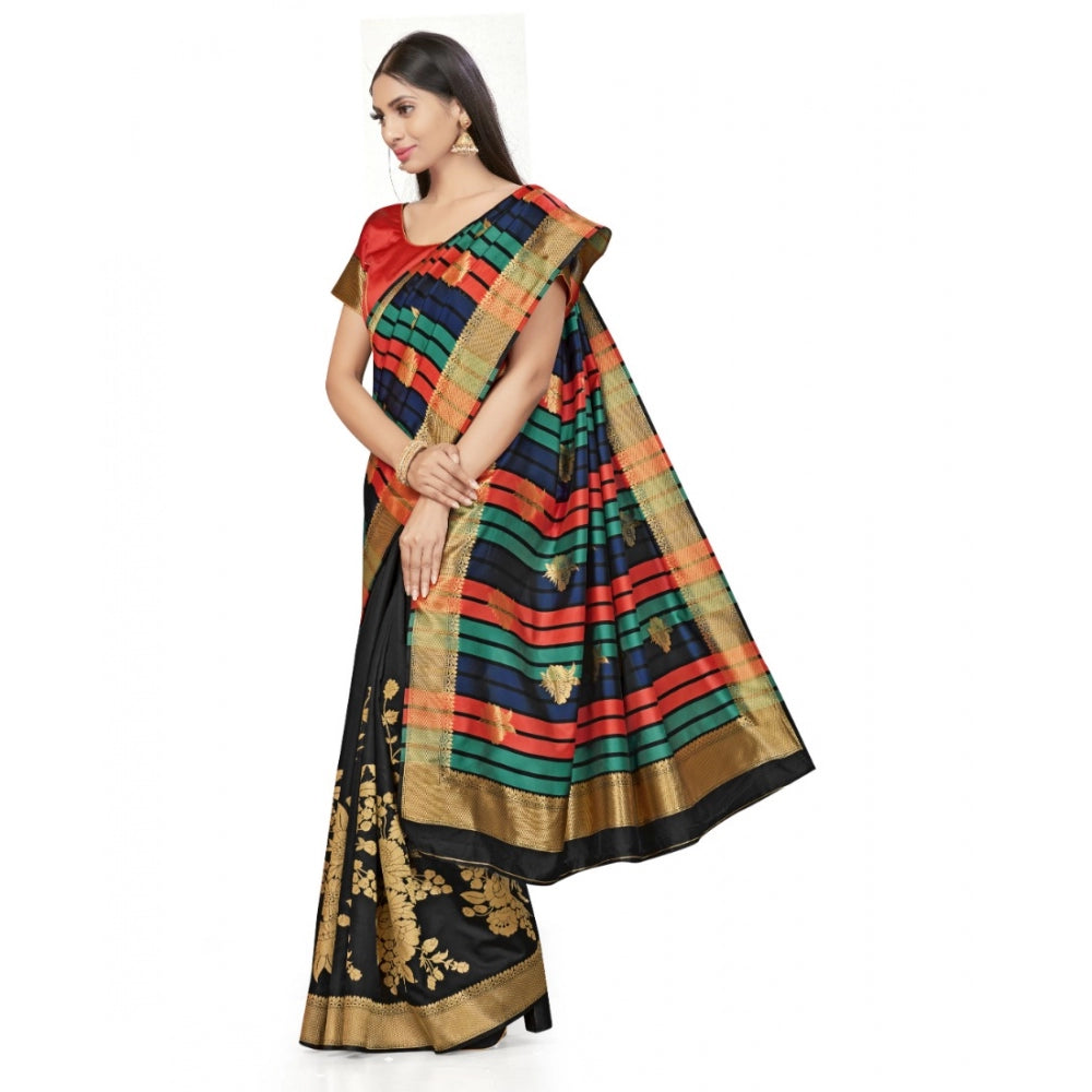 Alluring Banarasi Silk Saree With Blouse piece