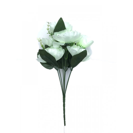 Classy Artificial Flowers Bunch Bouquet Of 7 Poppy Flowers For Home Decoration