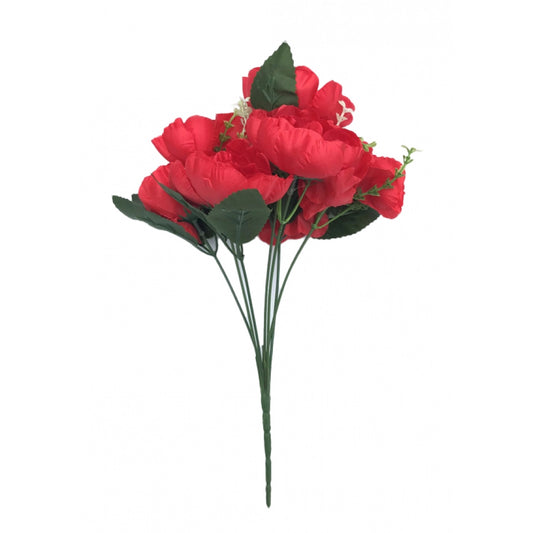 Classy Artificial Flowers Bunch Bouquet Of 7 Poppy Flowers For Home Decoration