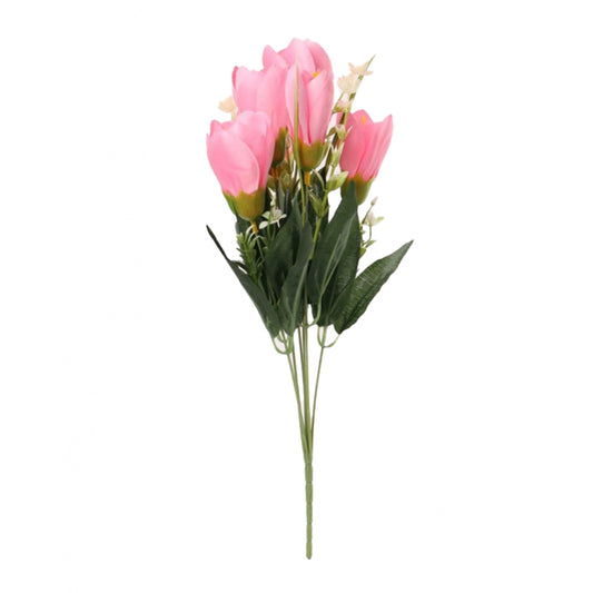 Wonderful Artificial Flowers Bunch Bouquet Of Daffodil Tulip Flowers For Home Decoration