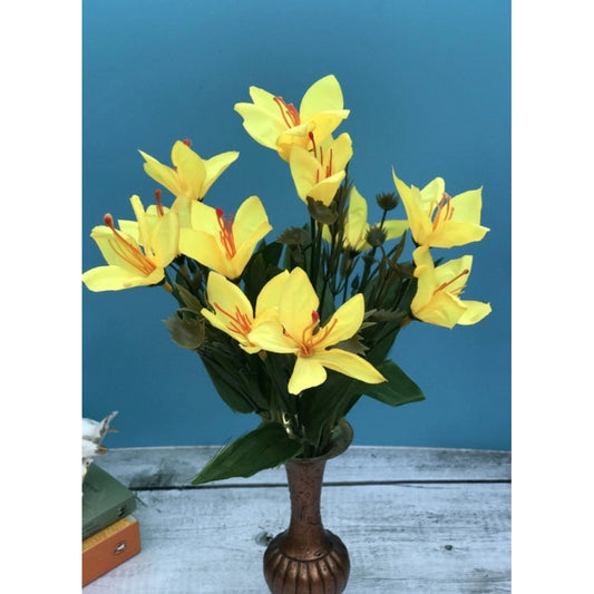 Wonderful Artificial Flowers Bunch Bouquet Oflily Flowers For Home Decoration