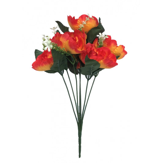 Classy Artificial Flowers Bunch Bouquet Of 7 Poppy Flowers For Home Decoration