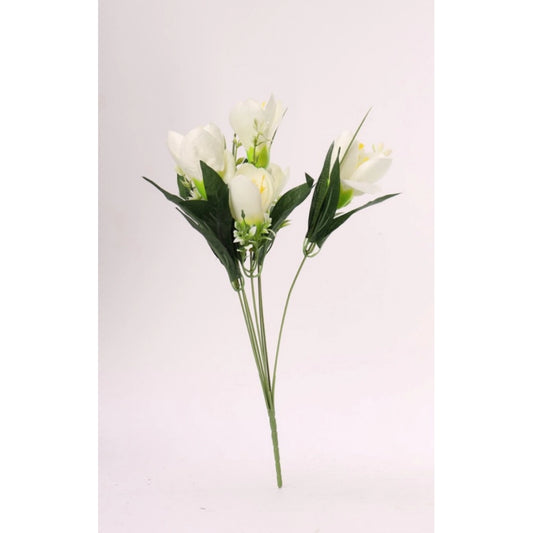 Wonderful Artificial Flowers Bunch Bouquet Of Daffodil Tulip Flowers For Home Decoration