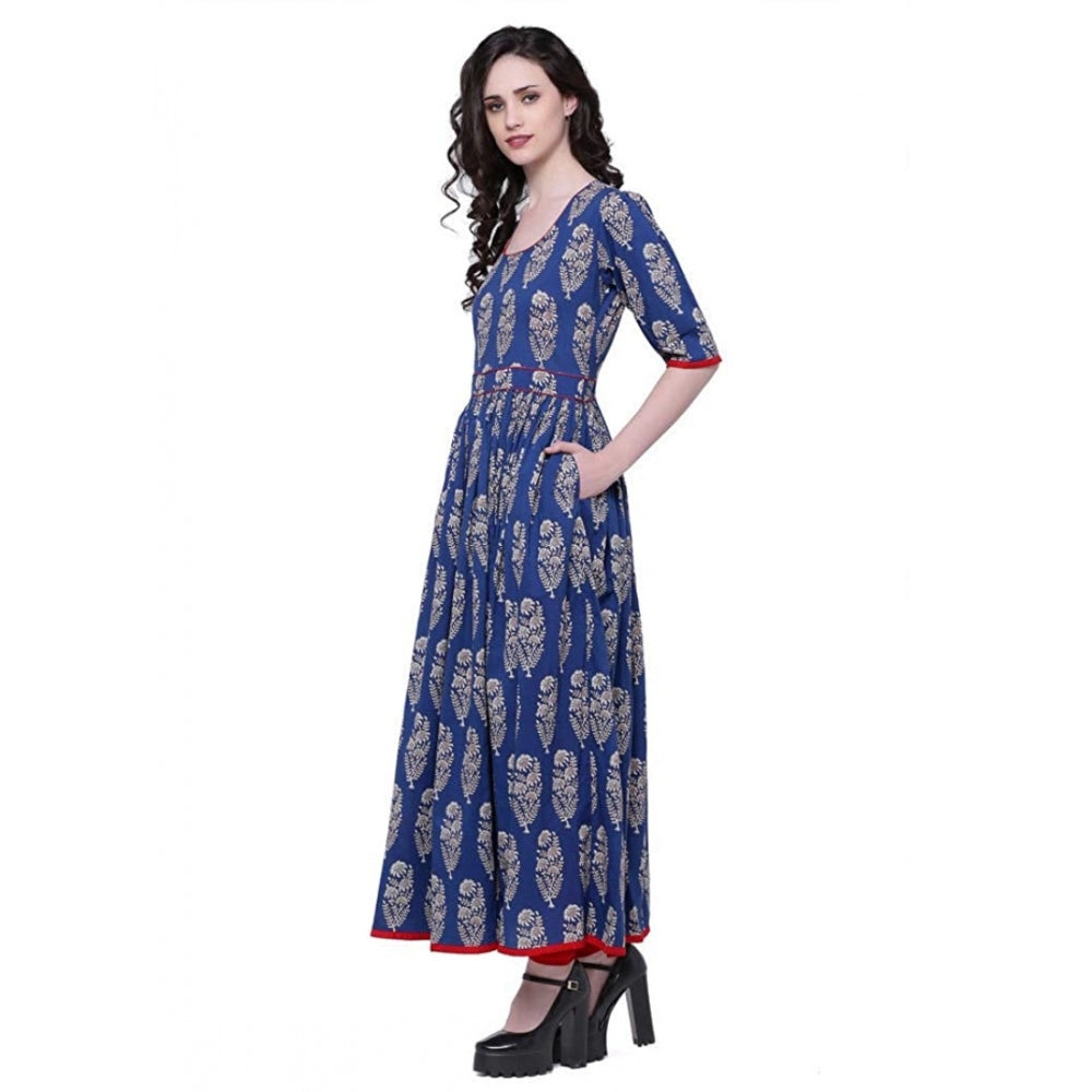 Stunning Cotton Printed Anarkali Kurti