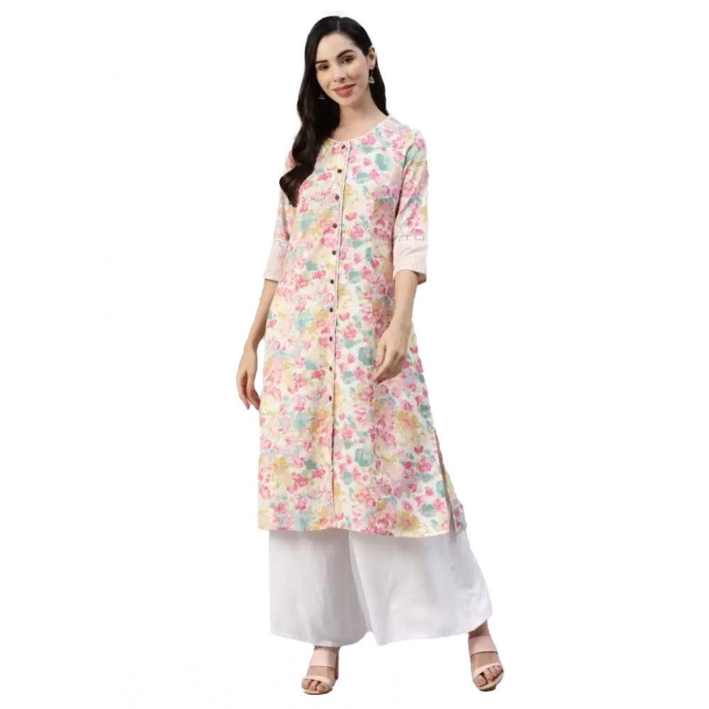 Wonderful Cotton Printed Straight Kurti