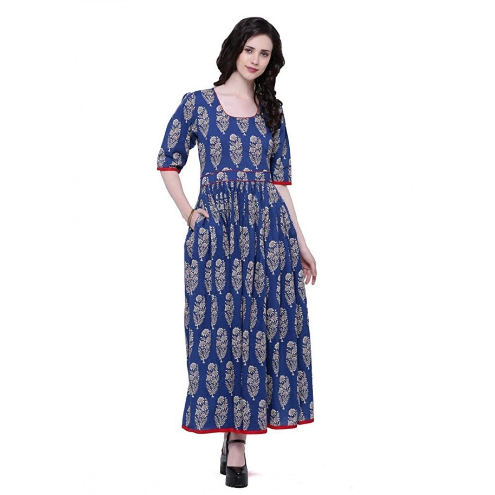 Stunning Cotton Printed Anarkali Kurti