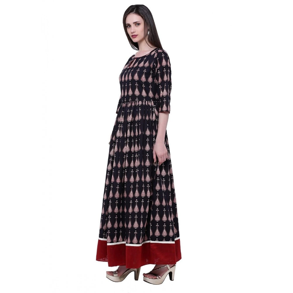 Classy Cotton Printed Anarkali Kurti