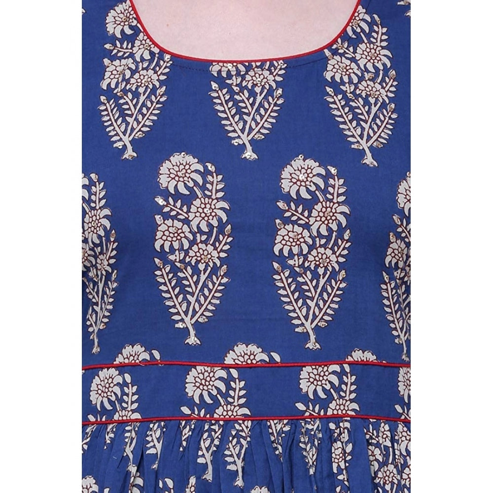 Stunning Cotton Printed Anarkali Kurti