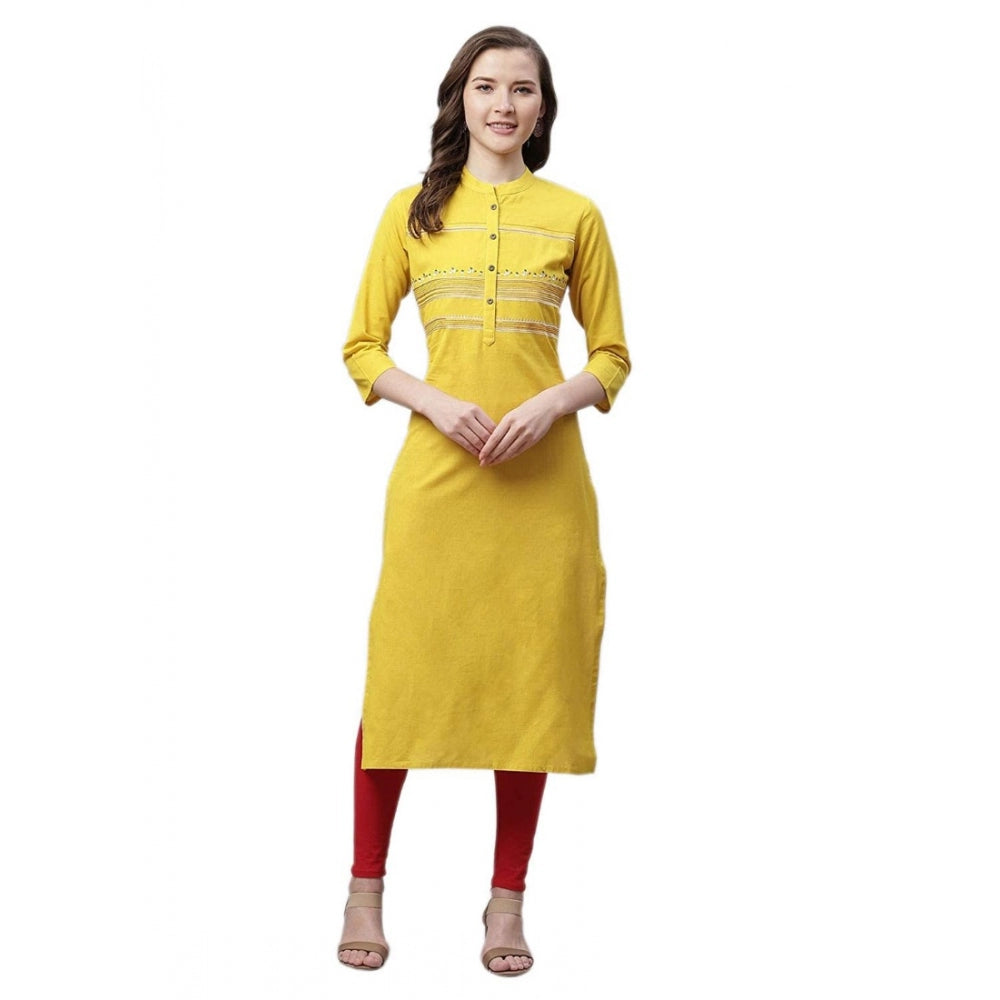 Voguish Pure Cotton Printed Straight Kurti