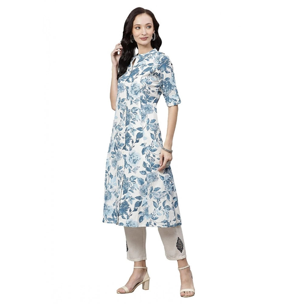 Classy Cotton Printed Floral Print Kurti