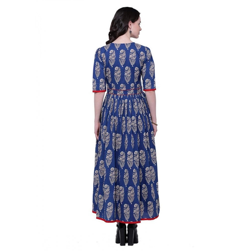 Stunning Cotton Printed Anarkali Kurti