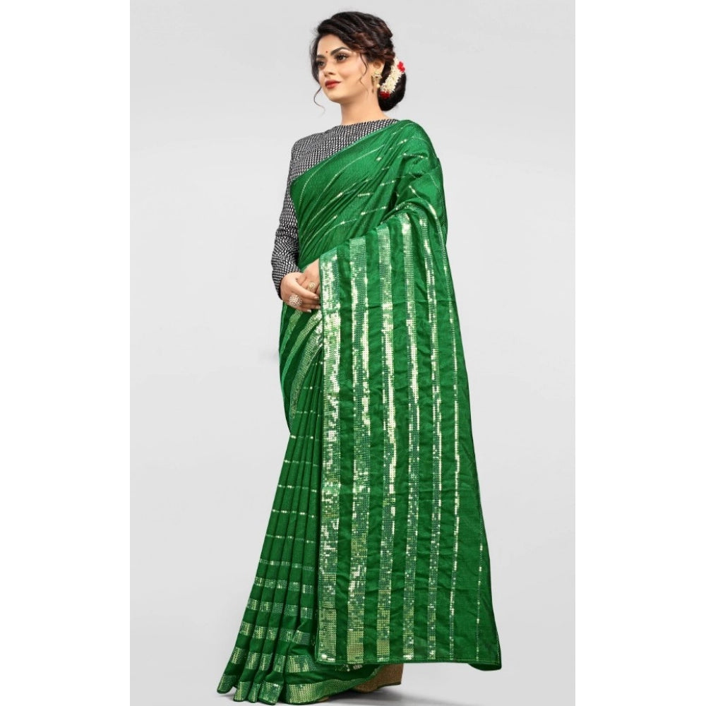 Versatile Vichitra Saree with Blouse piece