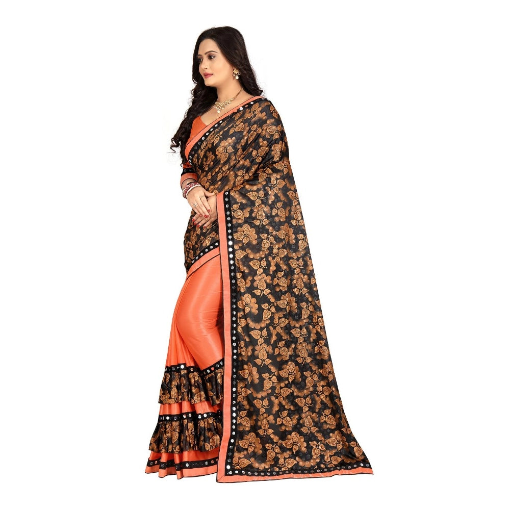 Versatile Lycra Blend Saree with Blouse piece