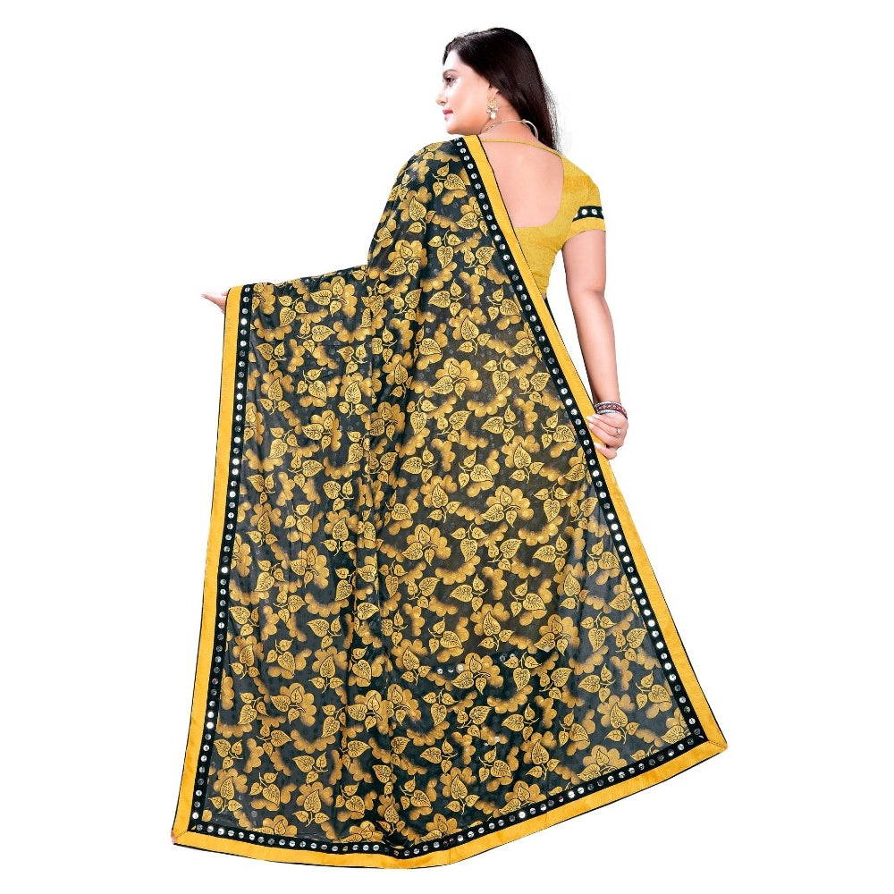 Versatile Lycra Blend Saree with Blouse piece