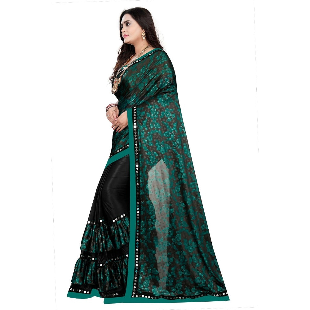 Versatile Lycra Blend Saree with Blouse piece