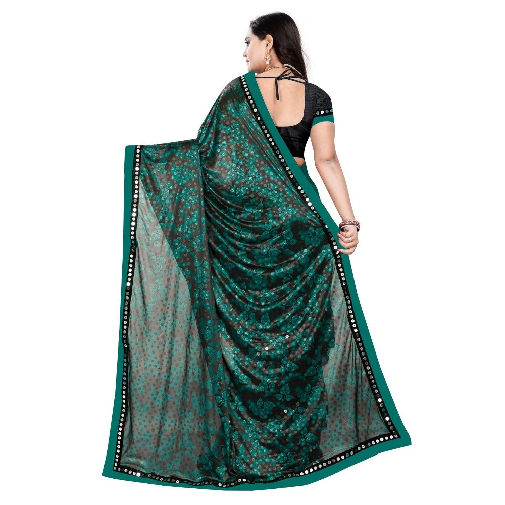 Versatile Lycra Blend Saree with Blouse piece