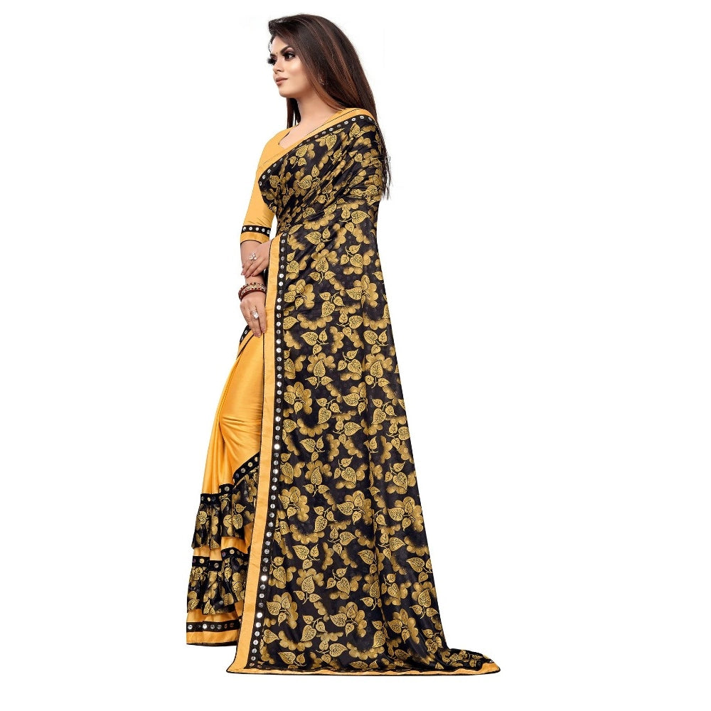 Versatile Lycra Blend Saree with Blouse piece