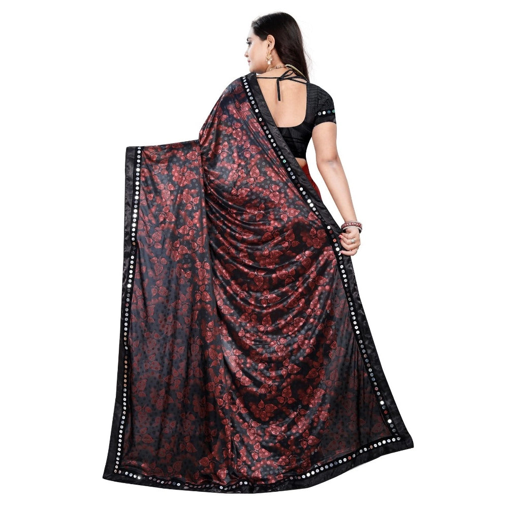 Versatile Lycra Blend Saree with Blouse piece