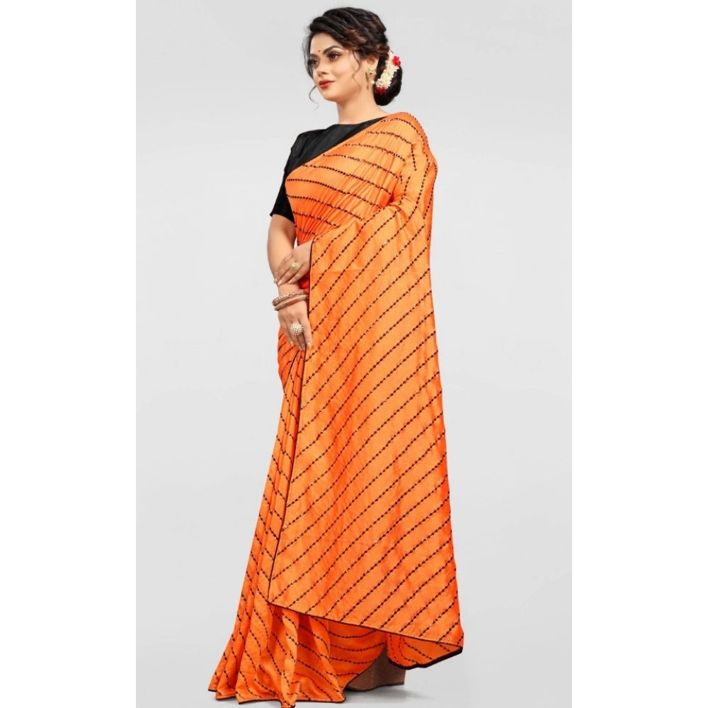 Elegant Vichitra Saree with Blouse piece