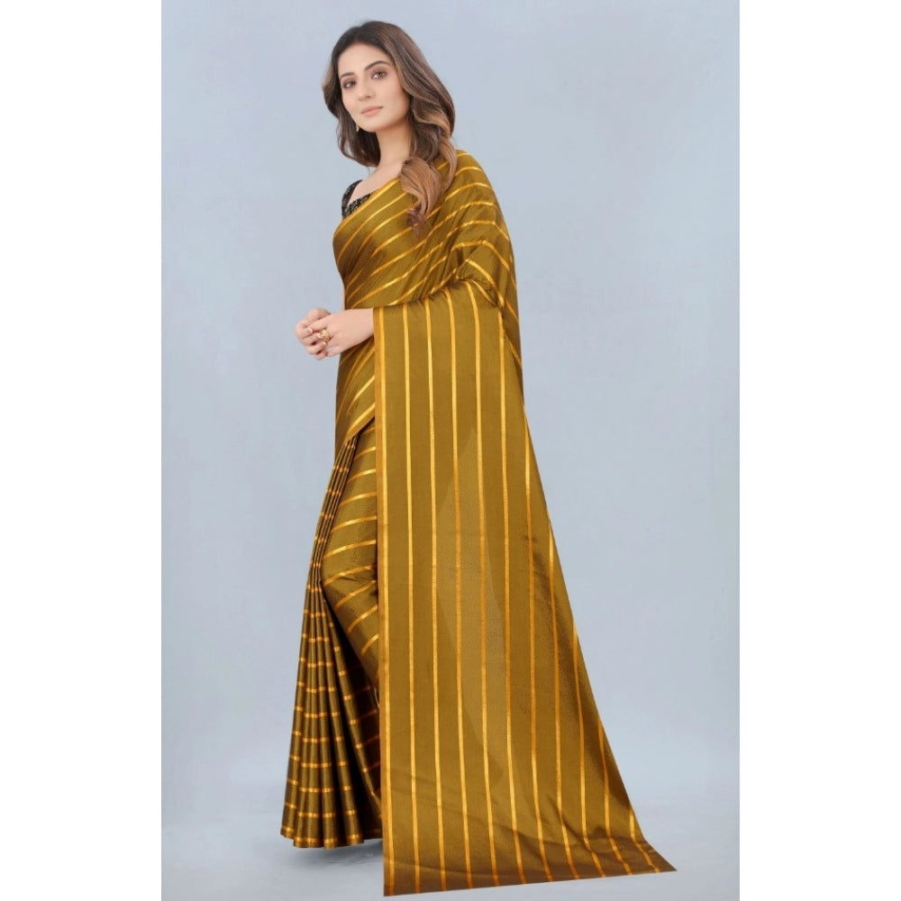 Elegant Satin Silk Saree with Blouse piece