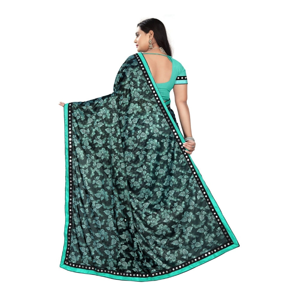 Versatile Lycra Blend Saree with Blouse piece