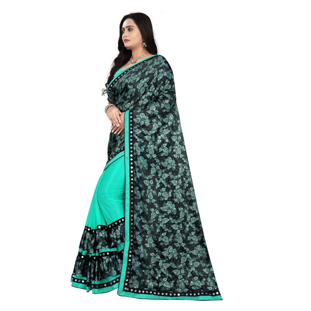 Versatile Lycra Blend Saree with Blouse piece