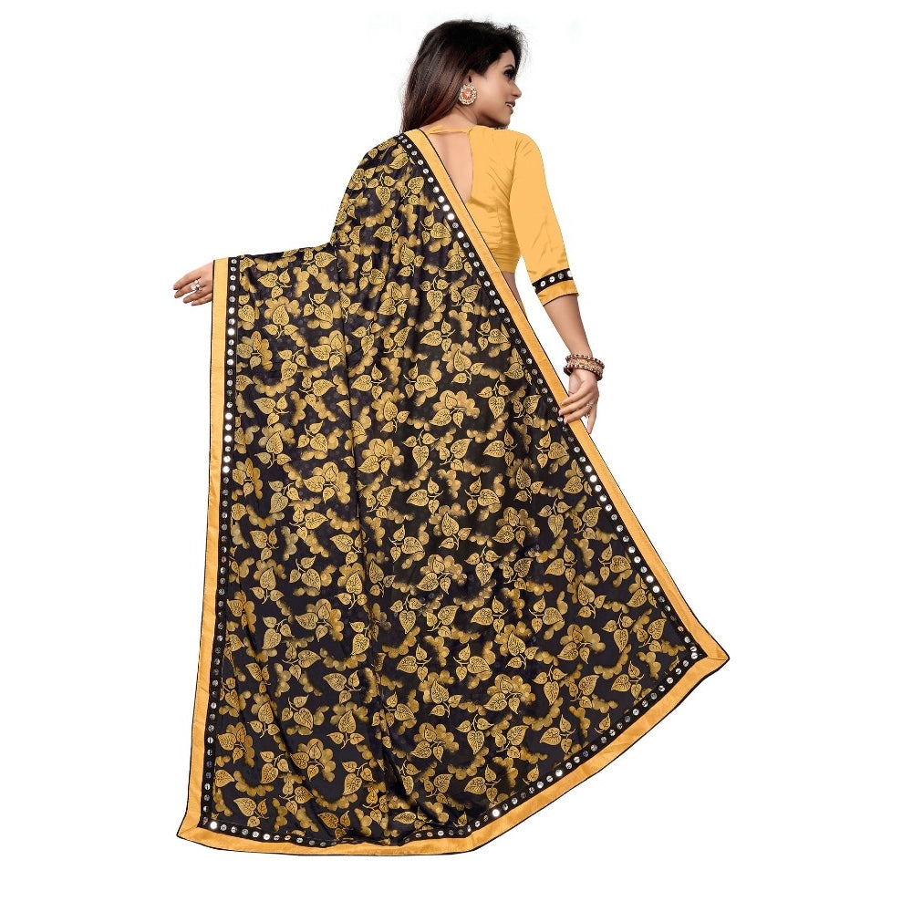 Versatile Lycra Blend Saree with Blouse piece