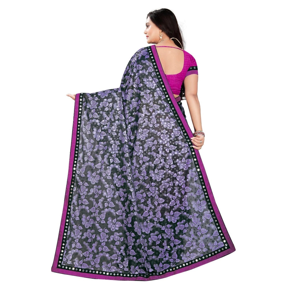 Versatile Lycra Blend Saree with Blouse piece