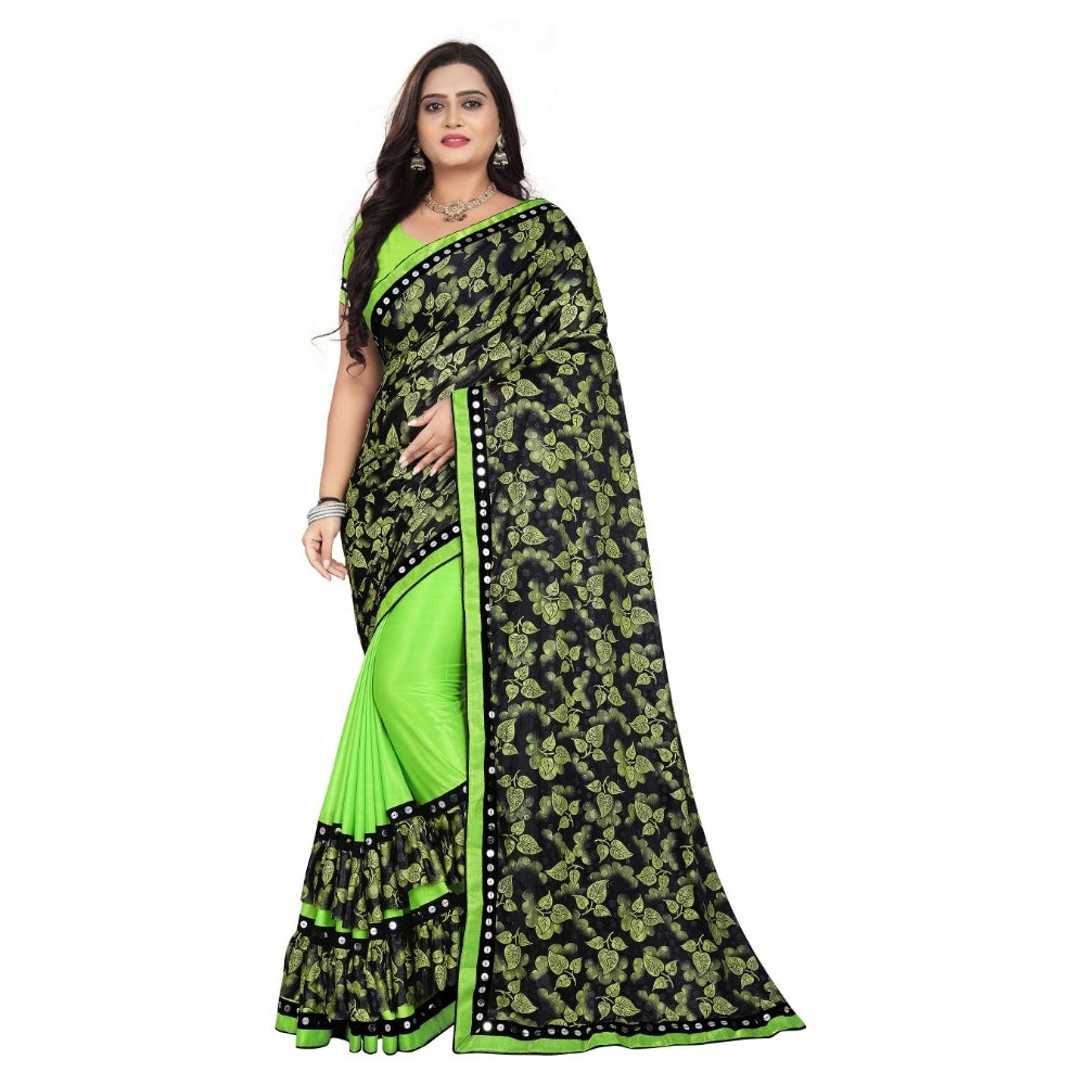 Versatile Lycra Blend Saree with Blouse piece