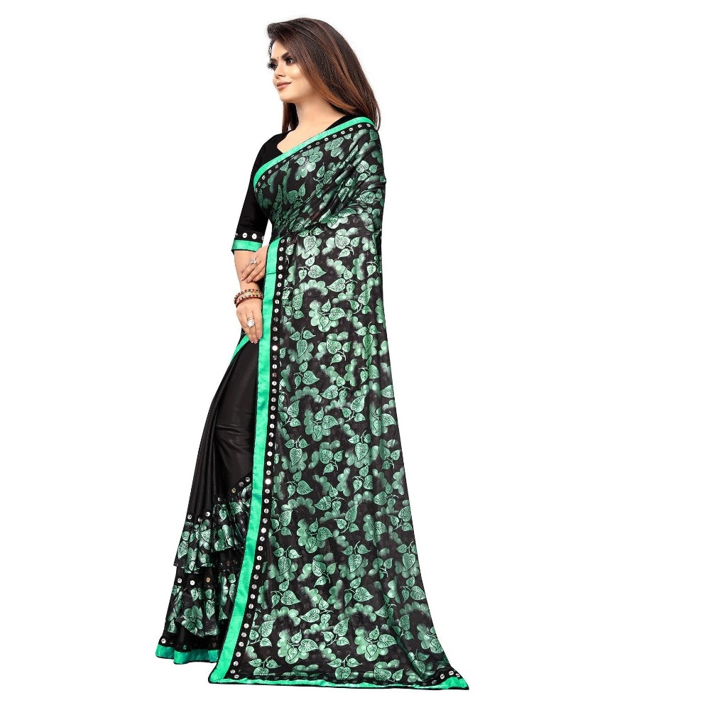 Versatile Lycra Blend Saree with Blouse piece