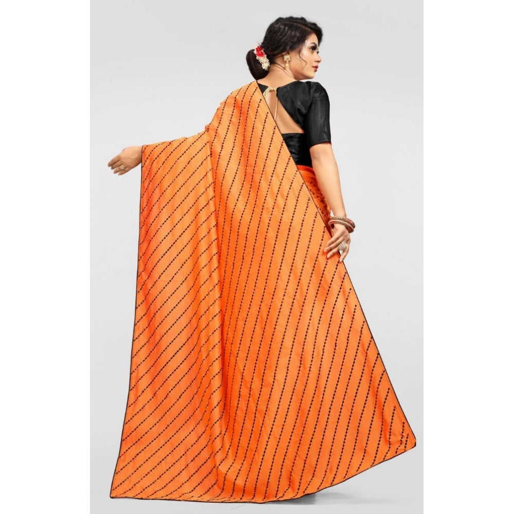 Elegant Vichitra Saree with Blouse piece