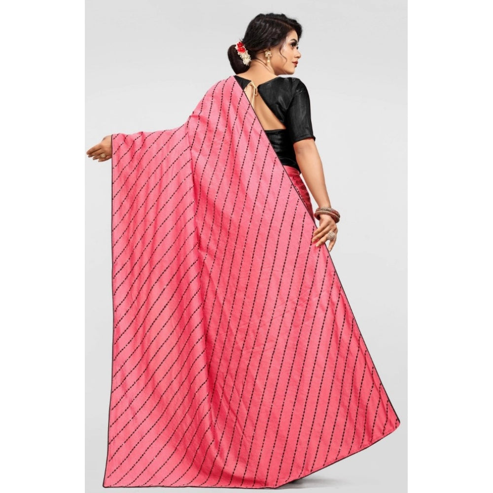 Elegant Vichitra Saree with Blouse piece