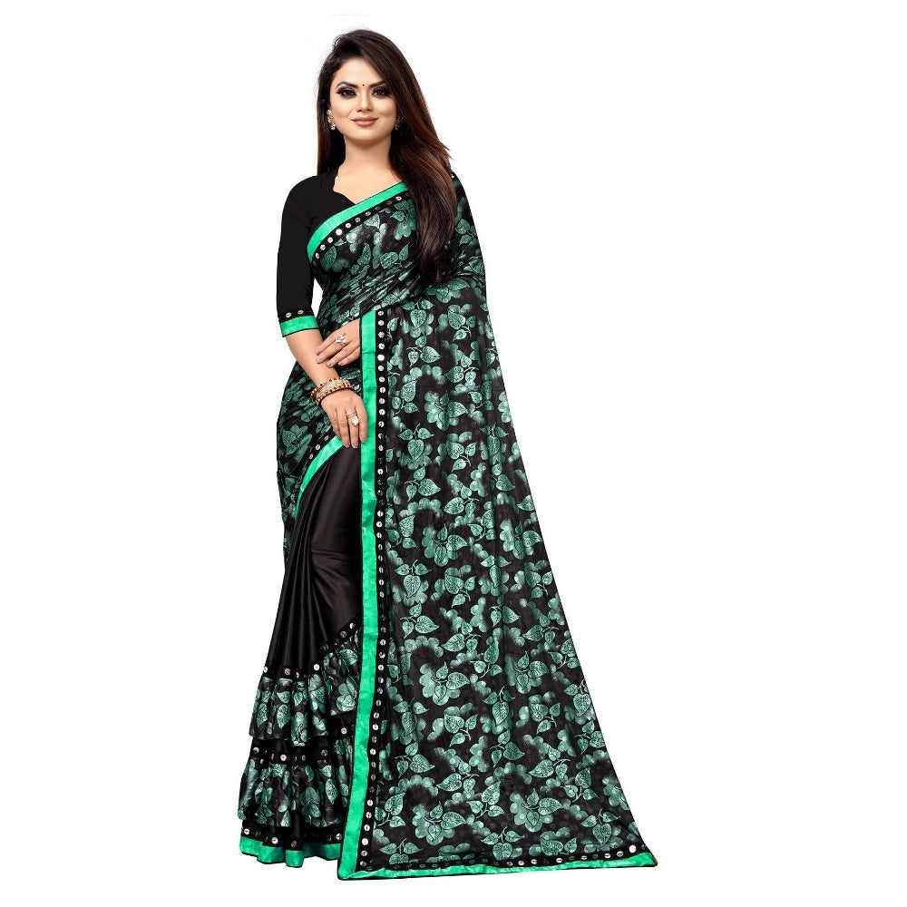 Versatile Lycra Blend Saree with Blouse piece