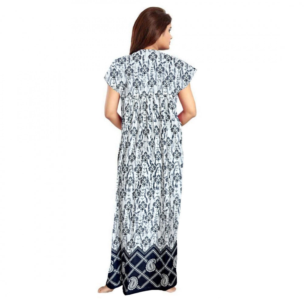 Classy Cotton Printed Maxi Nighty