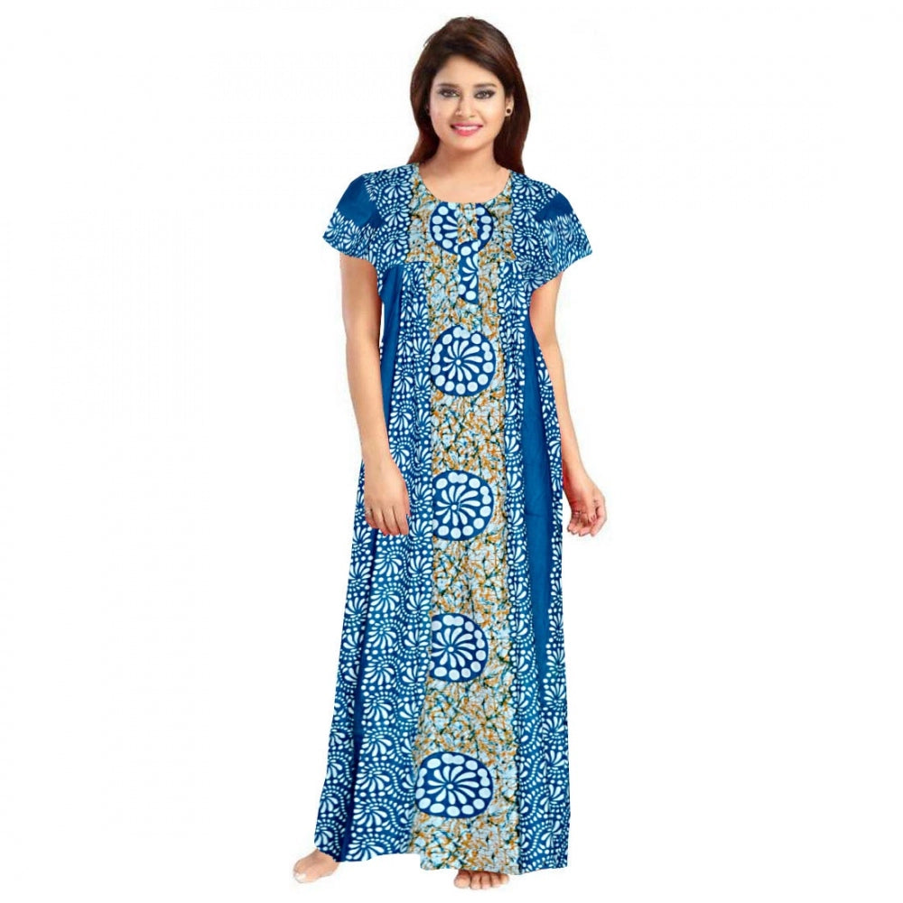 Classy Cotton Printed Maxi Nighty