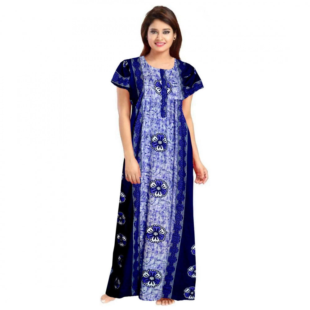 Classy Cotton Printed Maxi Nighty