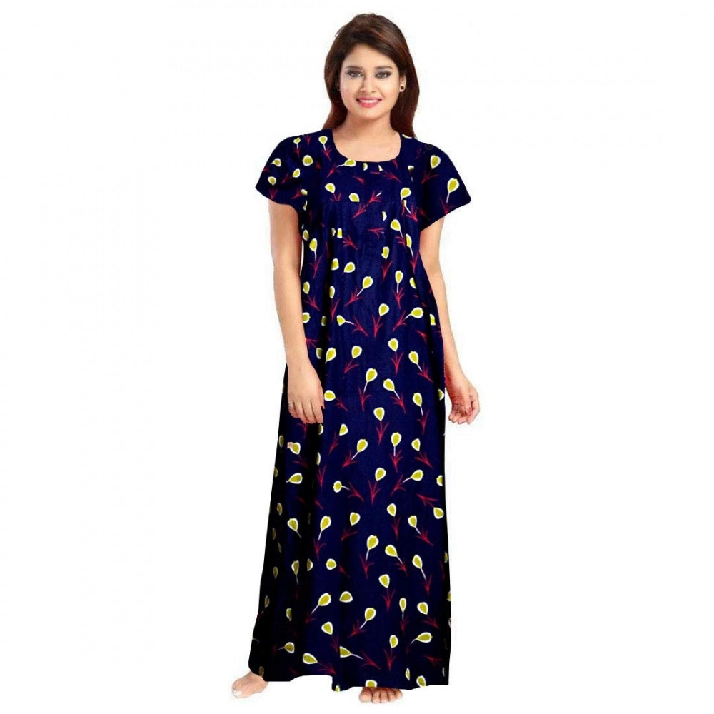 Classy Cotton Printed Maxi Nighty