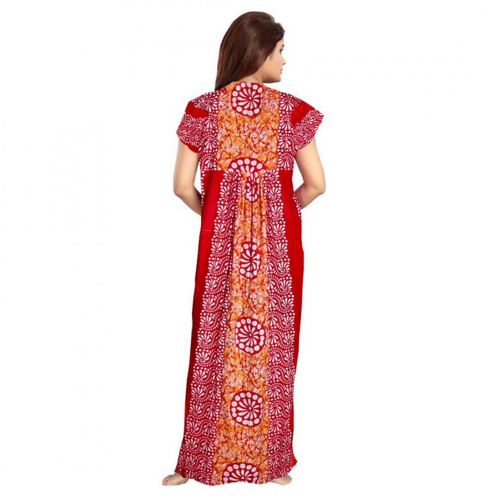 Classy Cotton Printed Maxi Nighty