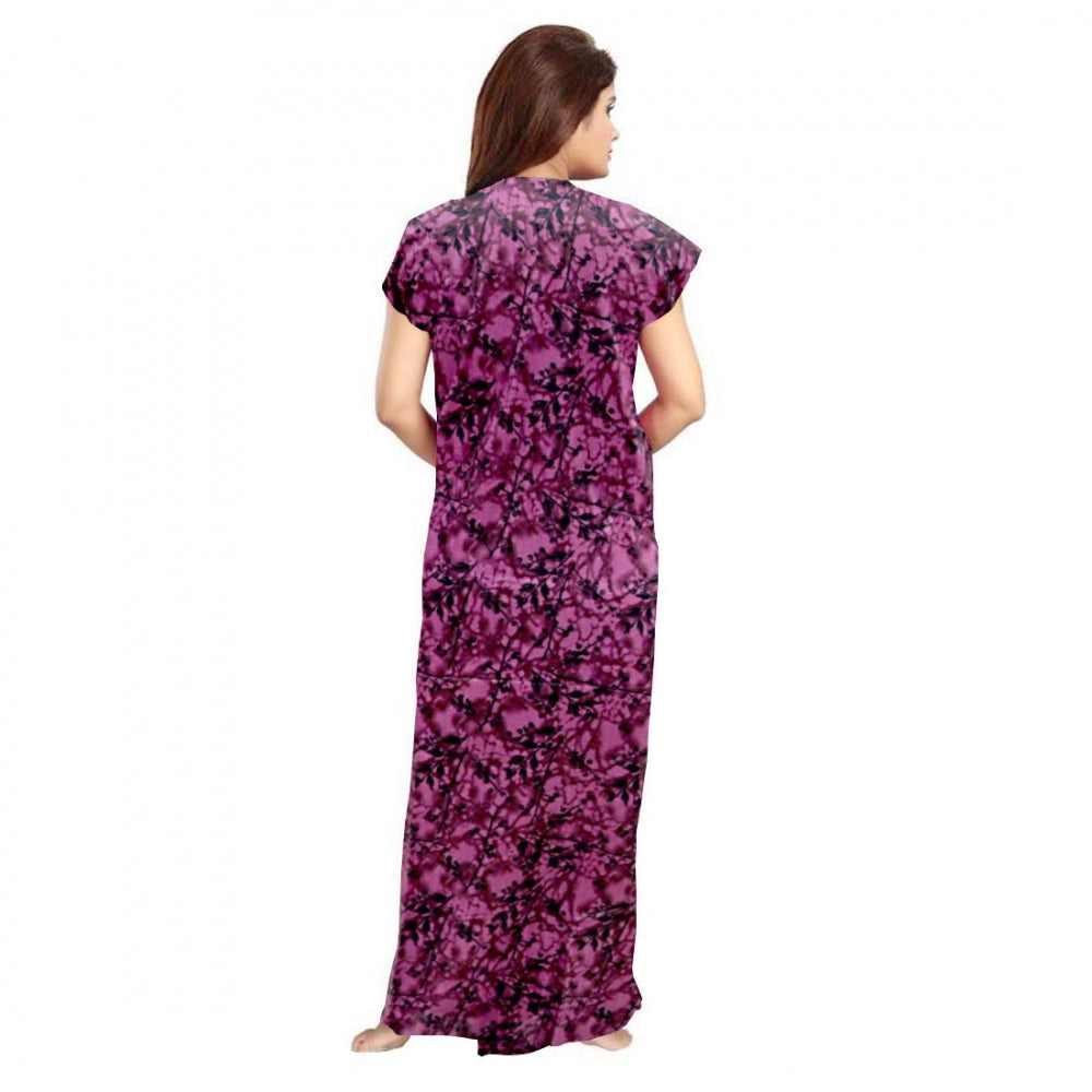 Classy Cotton Printed Maxi Nighty