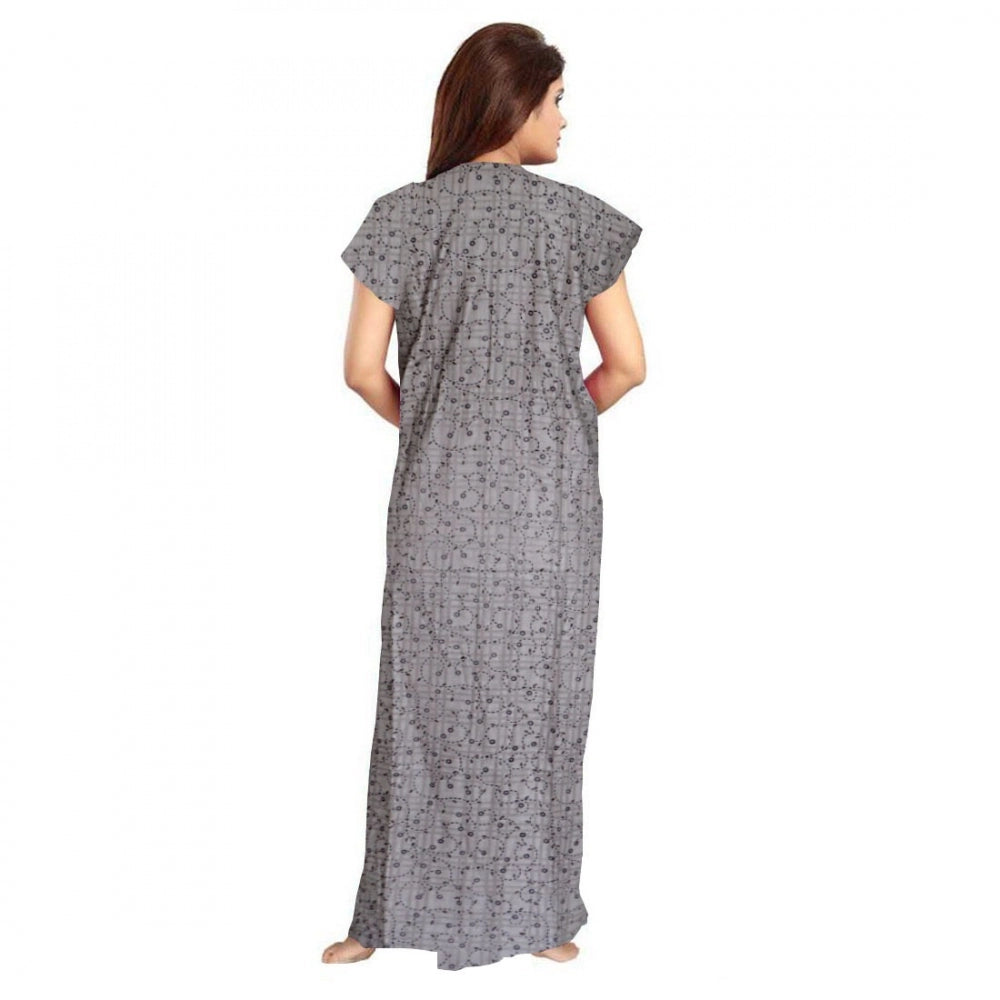 Classy Cotton Printed Maxi Nighty