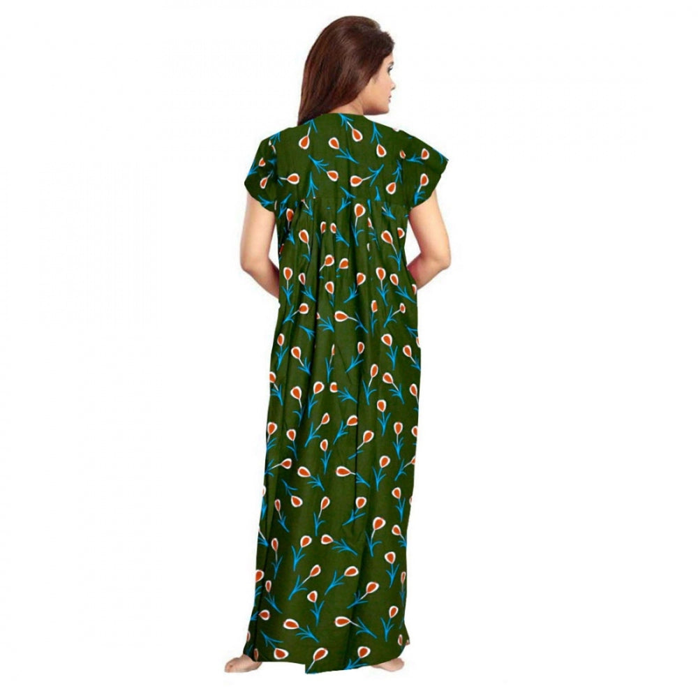 Classy Cotton Printed Maxi Nighty Jagstore.in