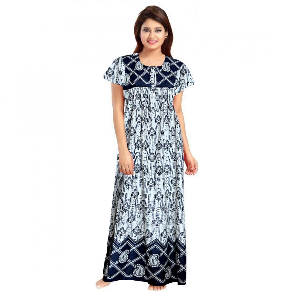 Classy Cotton Printed Maxi Nighty